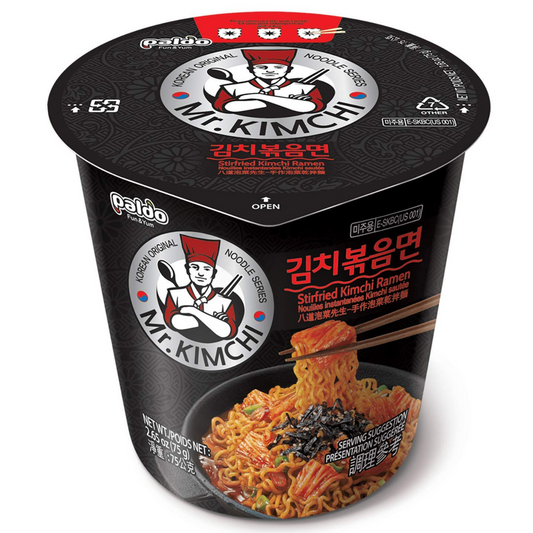 Paldo Mr Kimchi Stir-Fried Ramen Cup Box