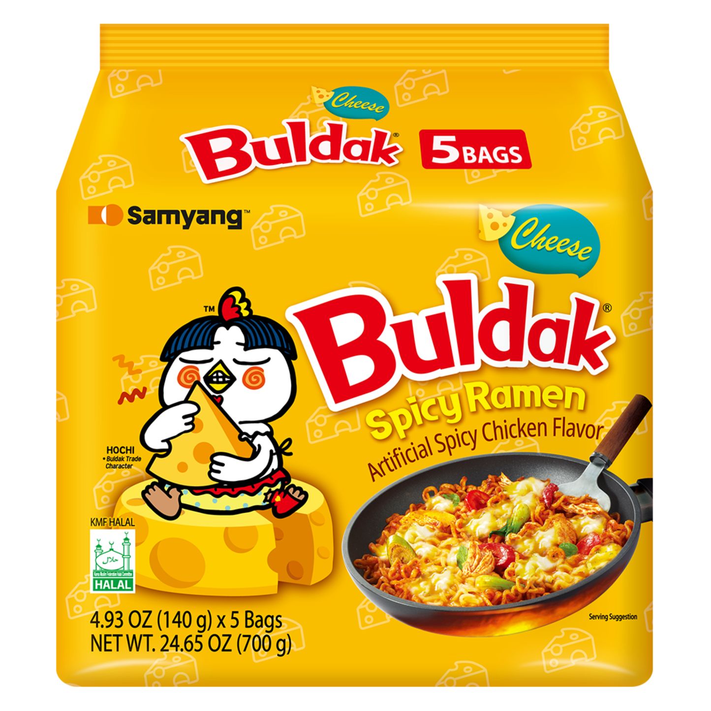 Samyang Cheese Buldak Hot Chicken Ramen - 5pk