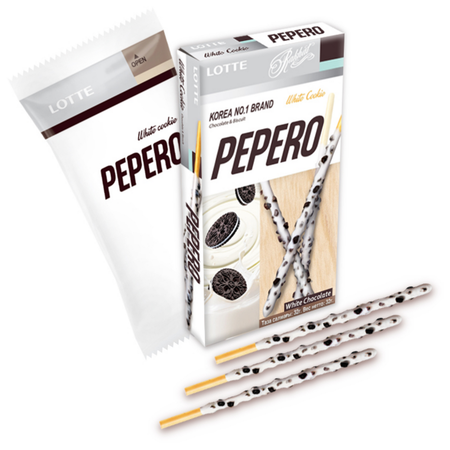 White Cookie Pepero Treat Box