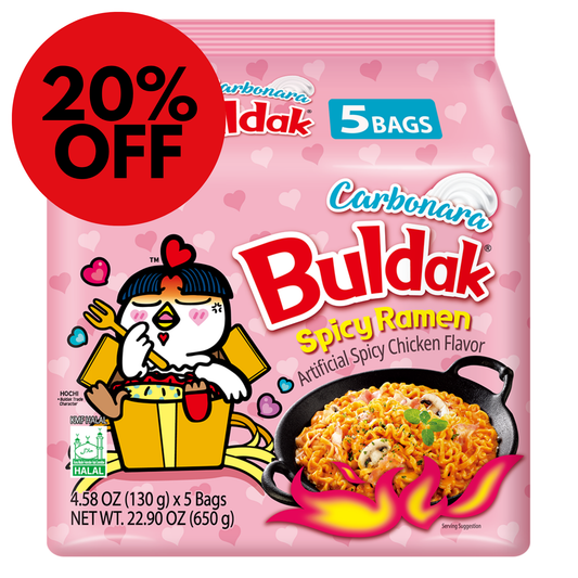 Samyang Carbonara Buldak Hot Chicken Ramen - 5pk