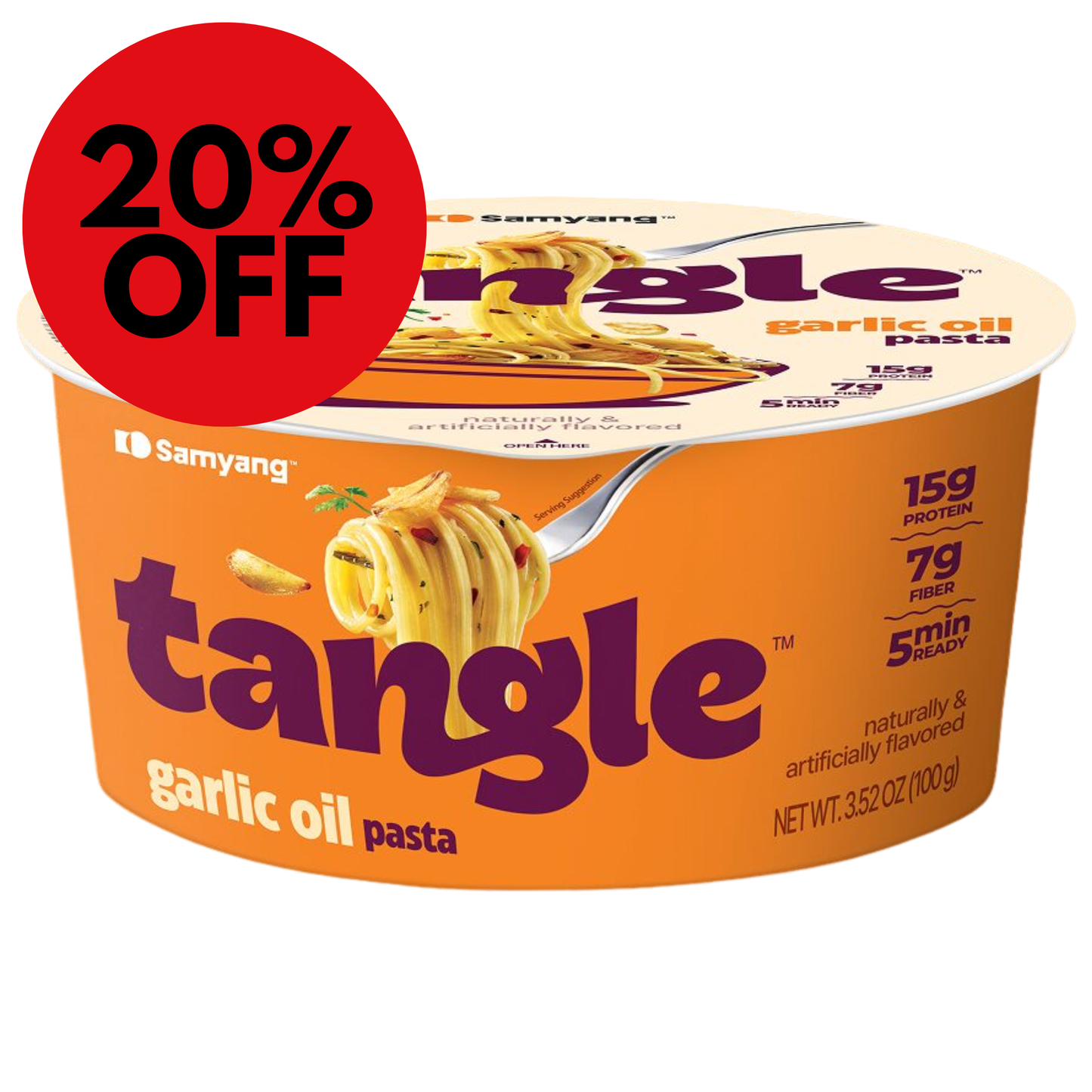 Samyang Tangle Garlic Oil Pasta Bowl