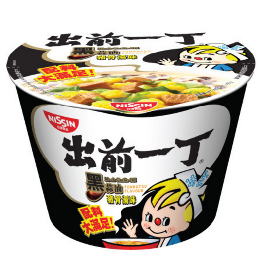 Nissin Black Garlic Oil Tonkotsu Ramen Cup Box