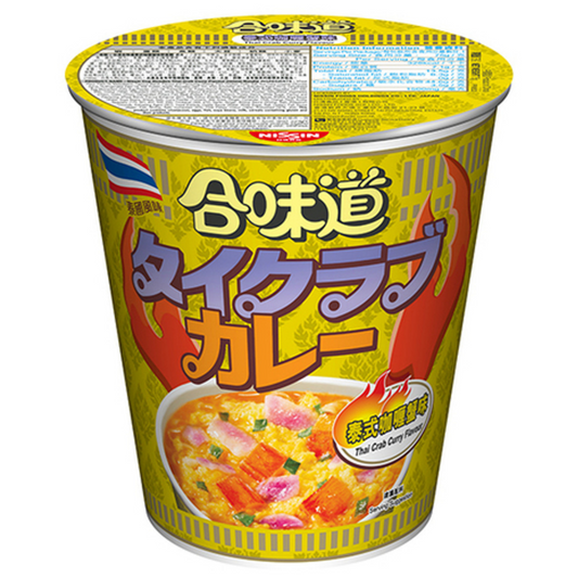 Nissin Thai Style Crab Curry Ramen Cup Box