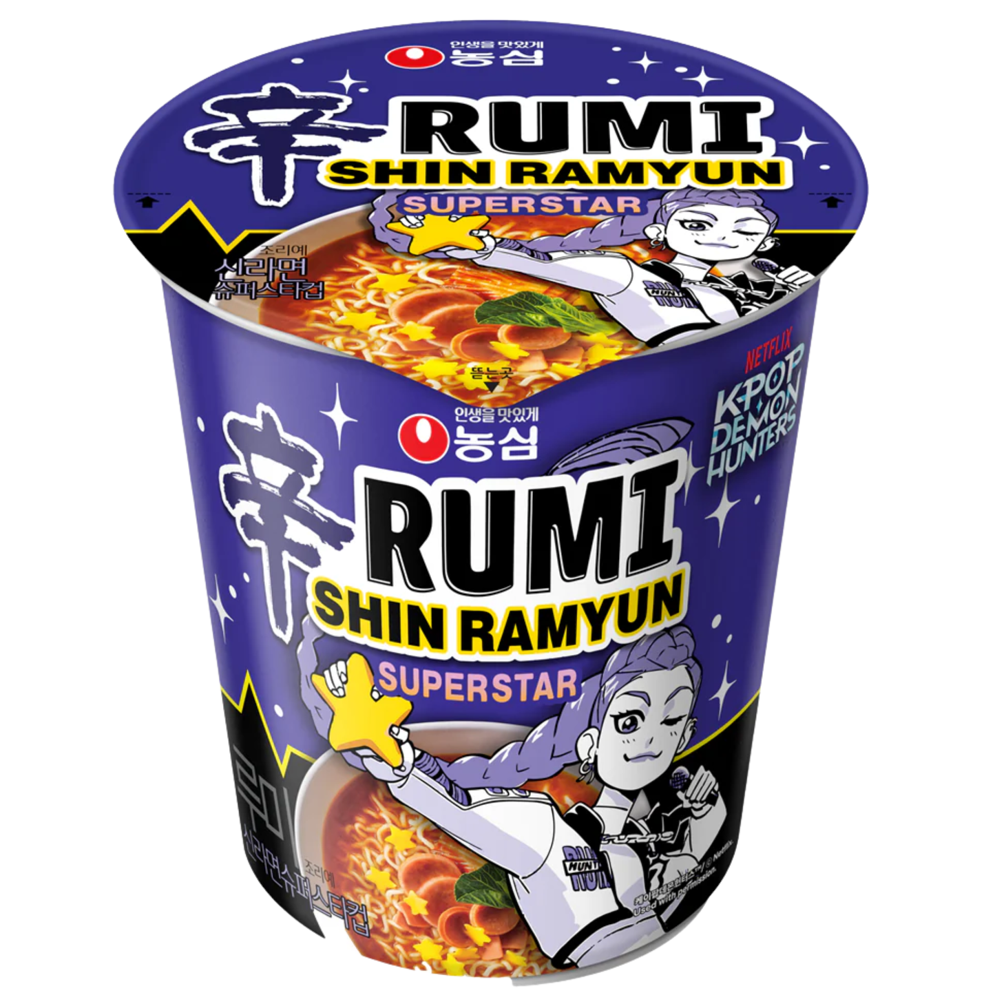 *Limited Edition* KPop Demon Hunters - Nongshim Shin Rumi Superstar Ramen Cup