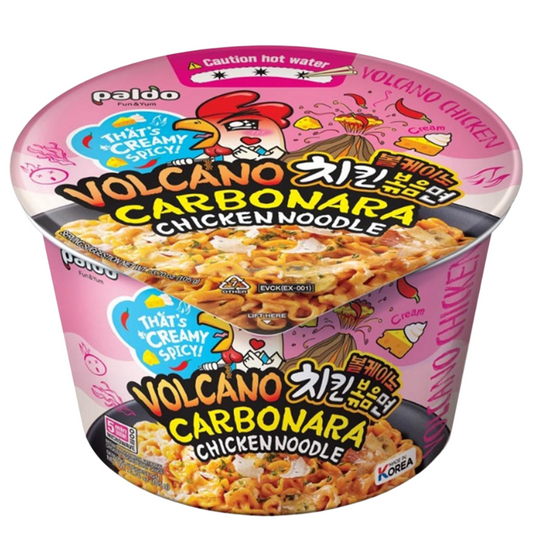 Paldo Carbonara Volcano Chicken Ramen Cup