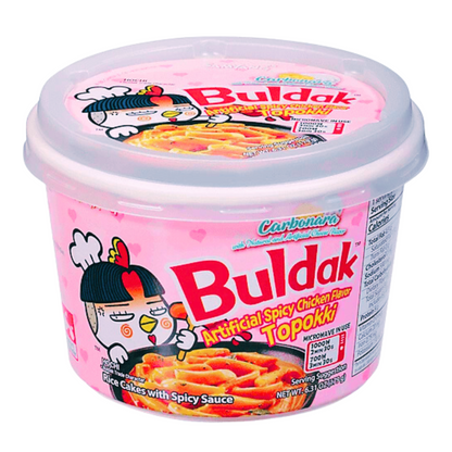 Samyang Carbonara Buldak Hot Chicken Topokki Cup Box