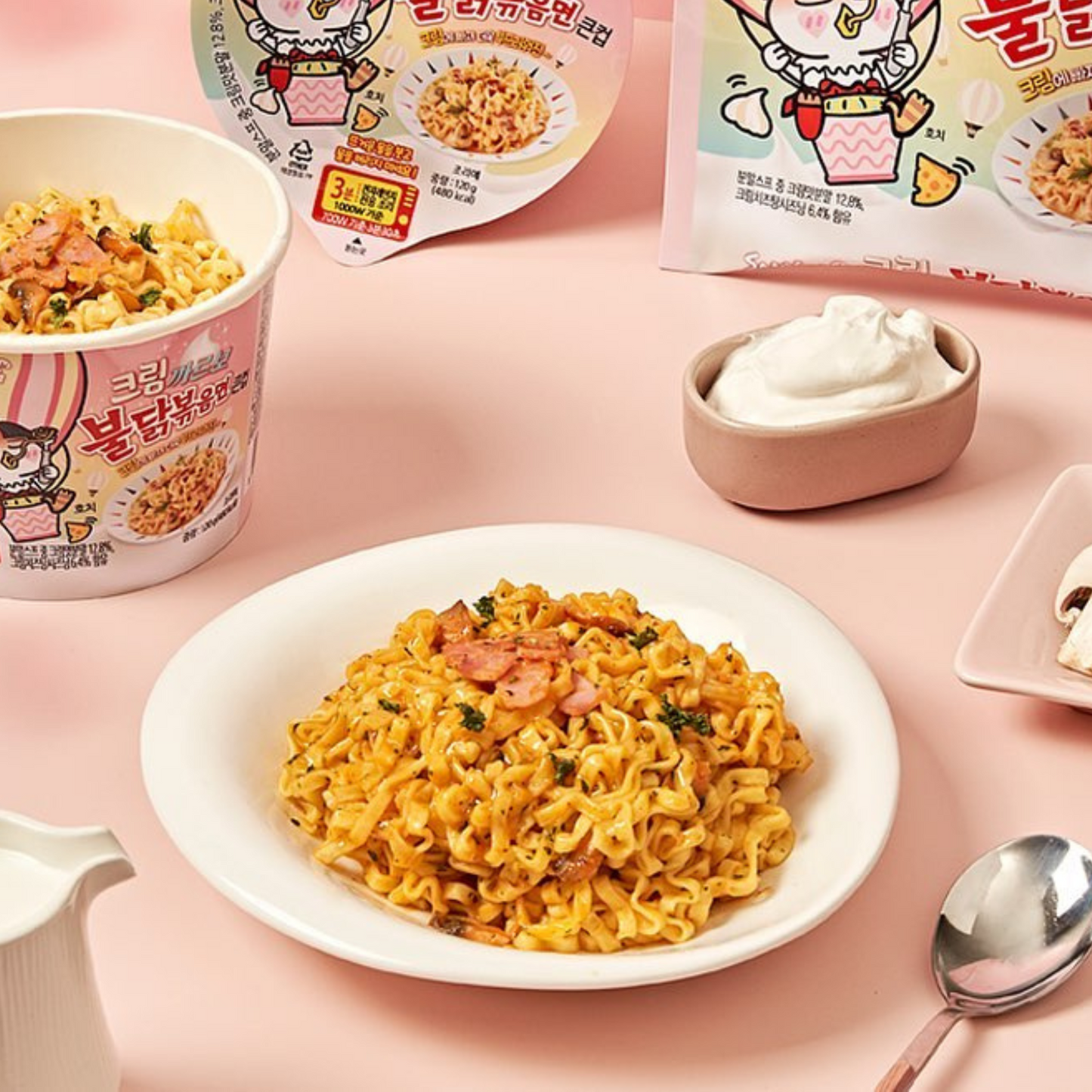 Samyang Cream Carbonara Buldak Hot Chicken Ramen Cup Box