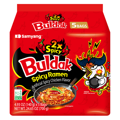 Samyang Extreme 2x Spicy Buldak Hot Chicken Ramen - 5pk