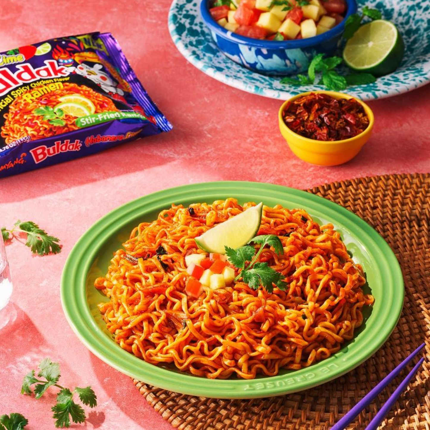 Samyang Habanero Lime Buldak Hot Chicken Ramen Box