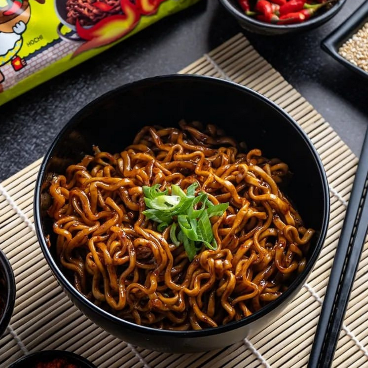 Samyang Jjajang Black Bean Buldak Hot Chicken Ramen Box