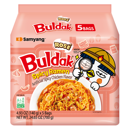 Samyang Rose Buldak Hot Chicken Ramen - 5pk