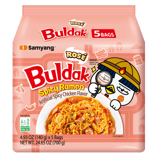 Samyang Rose Buldak Hot Chicken Ramen - 5pk