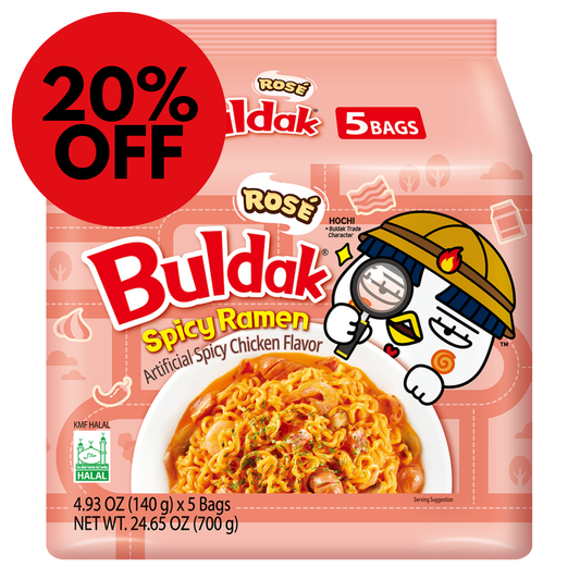 Samyang Rose Buldak Hot Chicken Ramen - 5pk